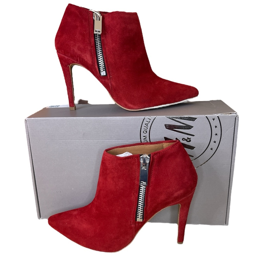 H&M Red suede boots